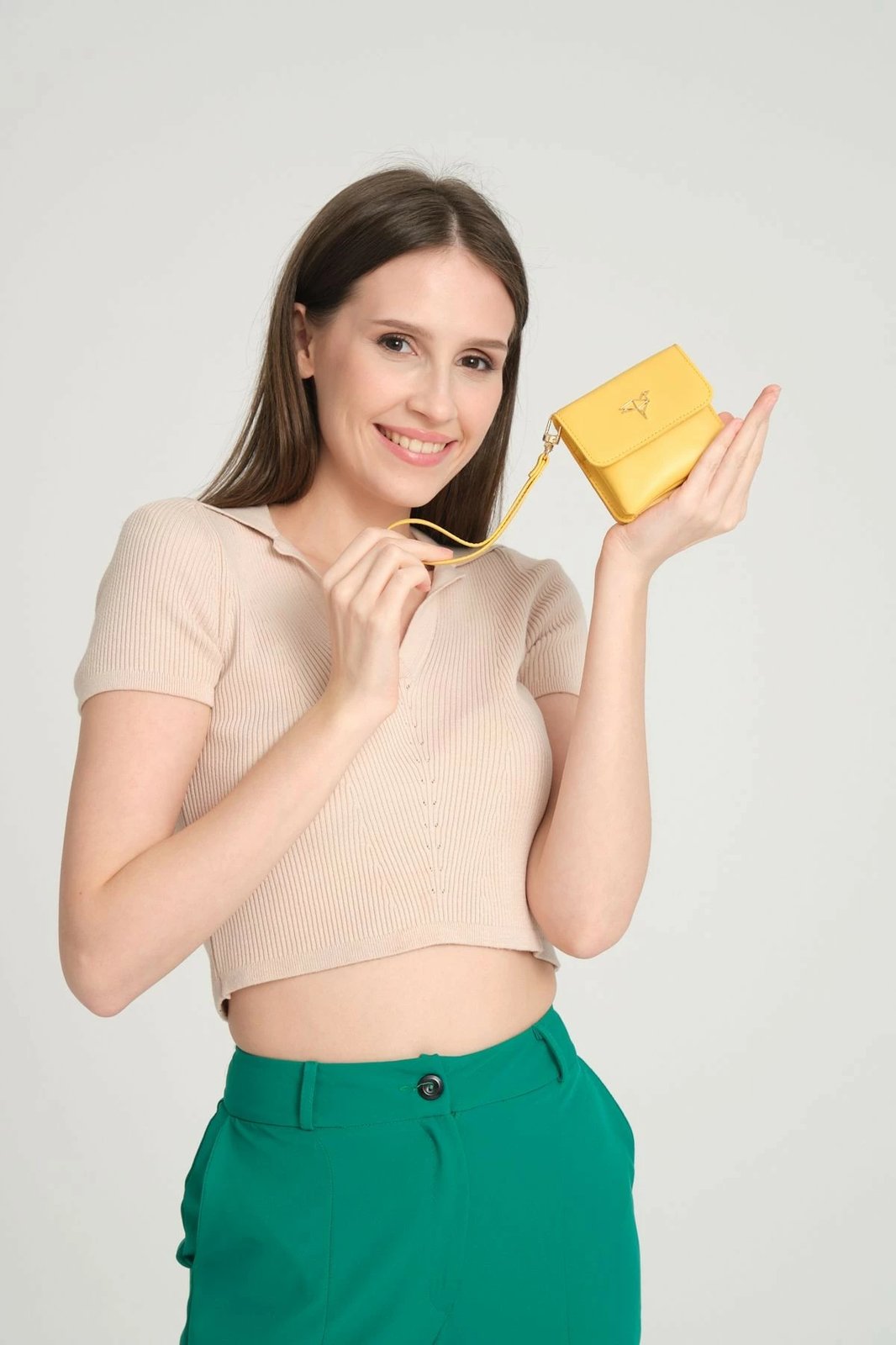 Portofol për gra Zoozie Bags, Mini Best, ngjyrë e verdhë