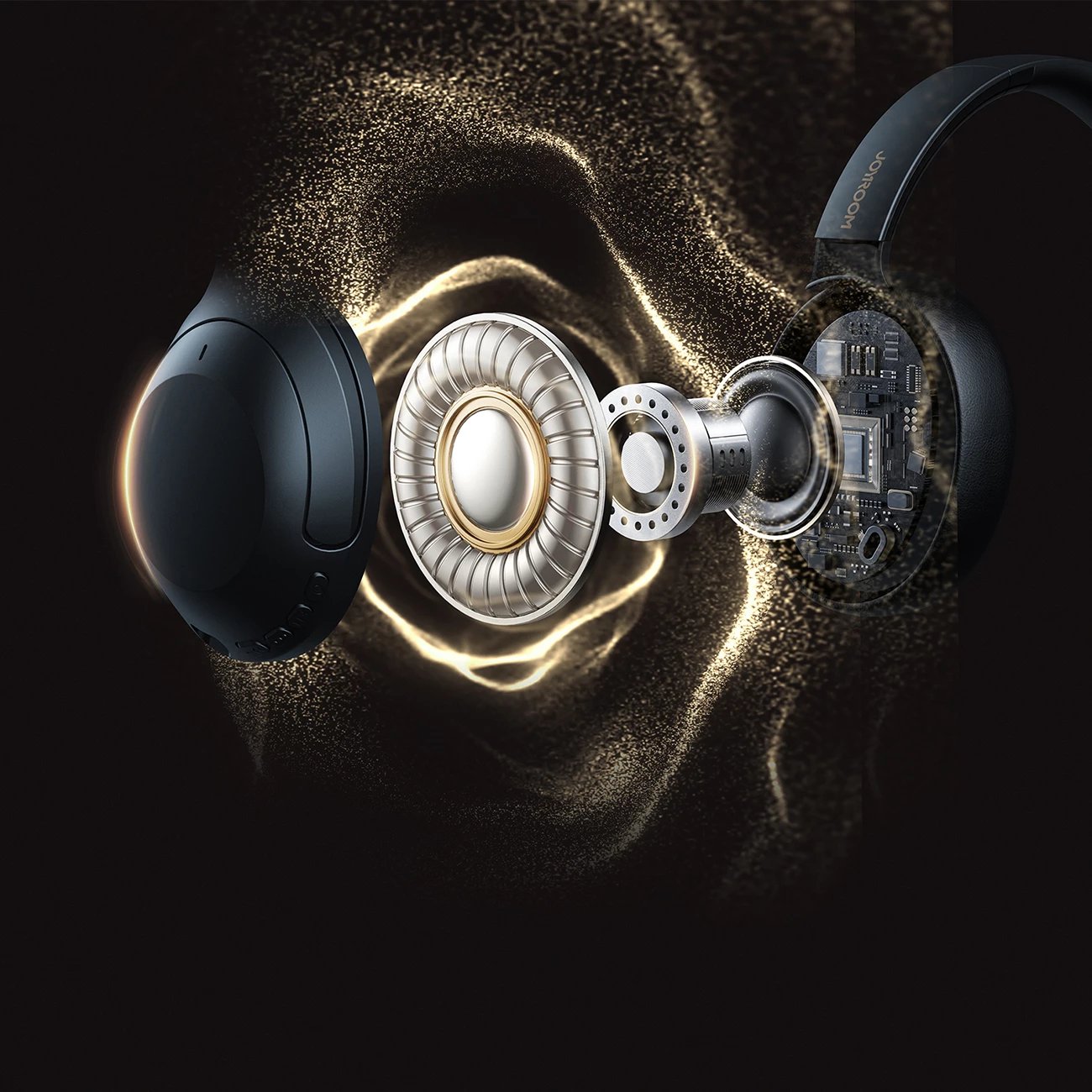 Kufje wireless Joyroom J-Head Series JR-JH2 me ANC, Bluetooth 5.4, të zeza