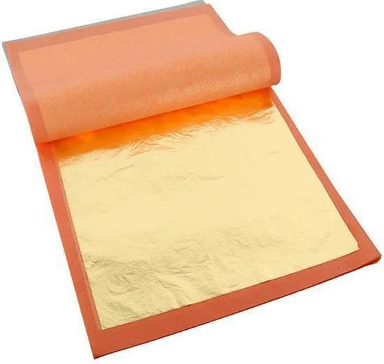 Fletë imitim ari Giusto Manetti 14x14cm, 25 copë, Ngjyrë Ari