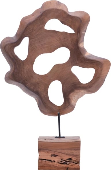 Dekor tavoline Strab Inart dru natyral teak-metal 55x10x80cm