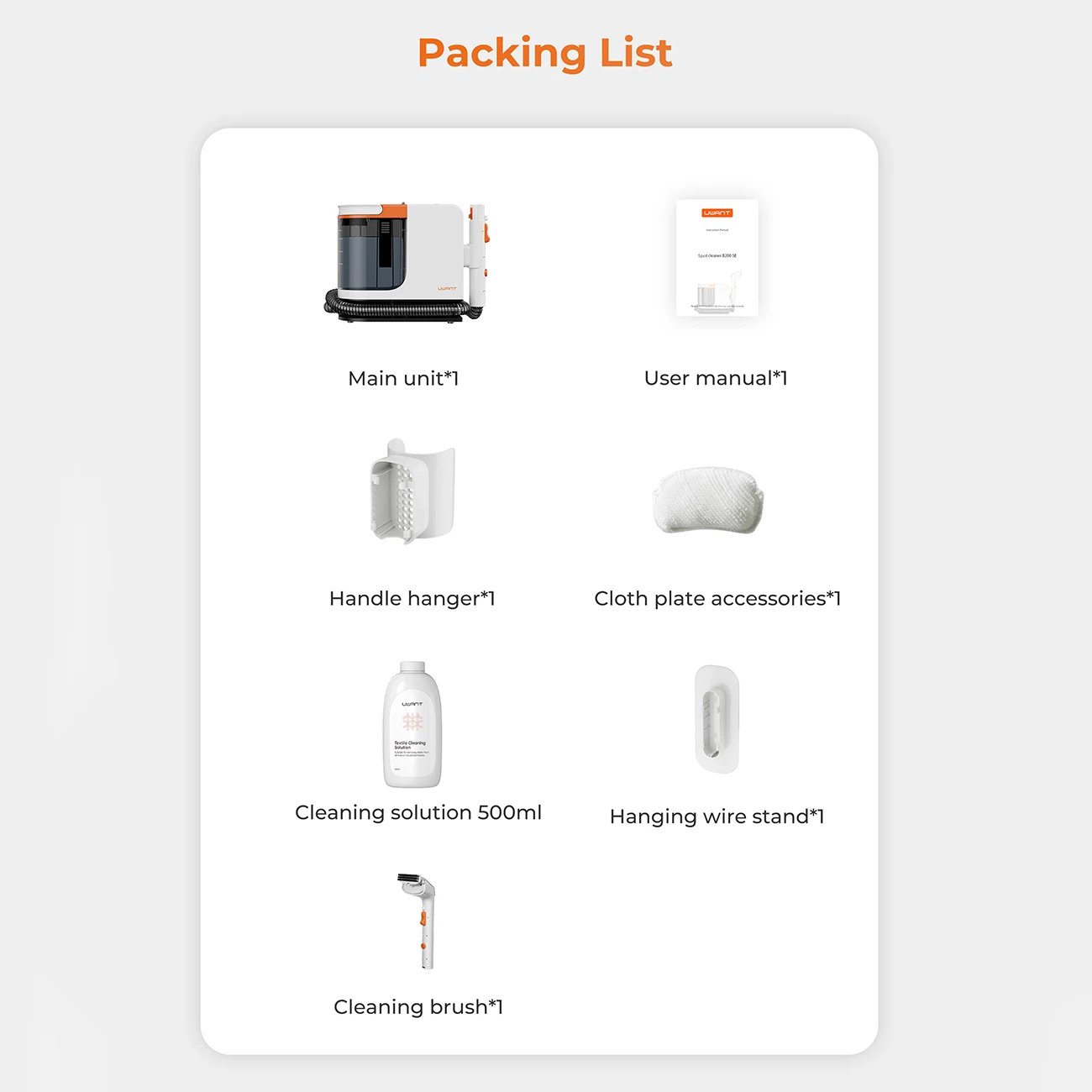 Pastrues me vakum dhe larje UWANT B200-SE, 12000Pa, 450W, i bardhë