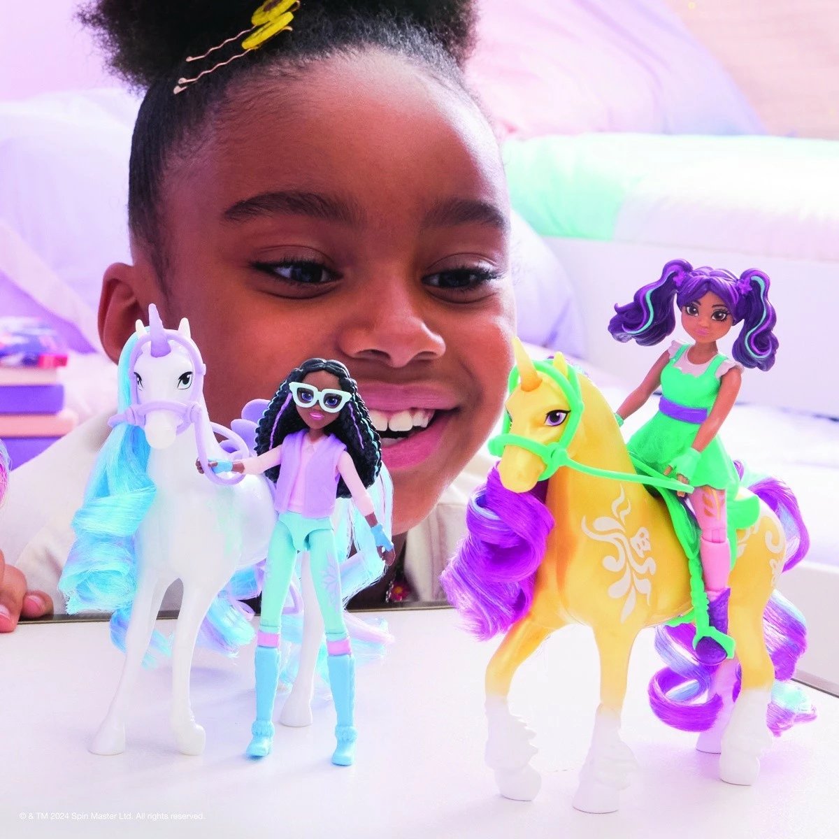 Set figurina Unicorn Academy Spin Master 6071175, Ava dhe Leaf, 11 cm + 13 cm, për vajza Set figurina Unicorn Academy Spin Master 6071175, Ava dhe Leaf, 11 cm + 13 cm, për vajza