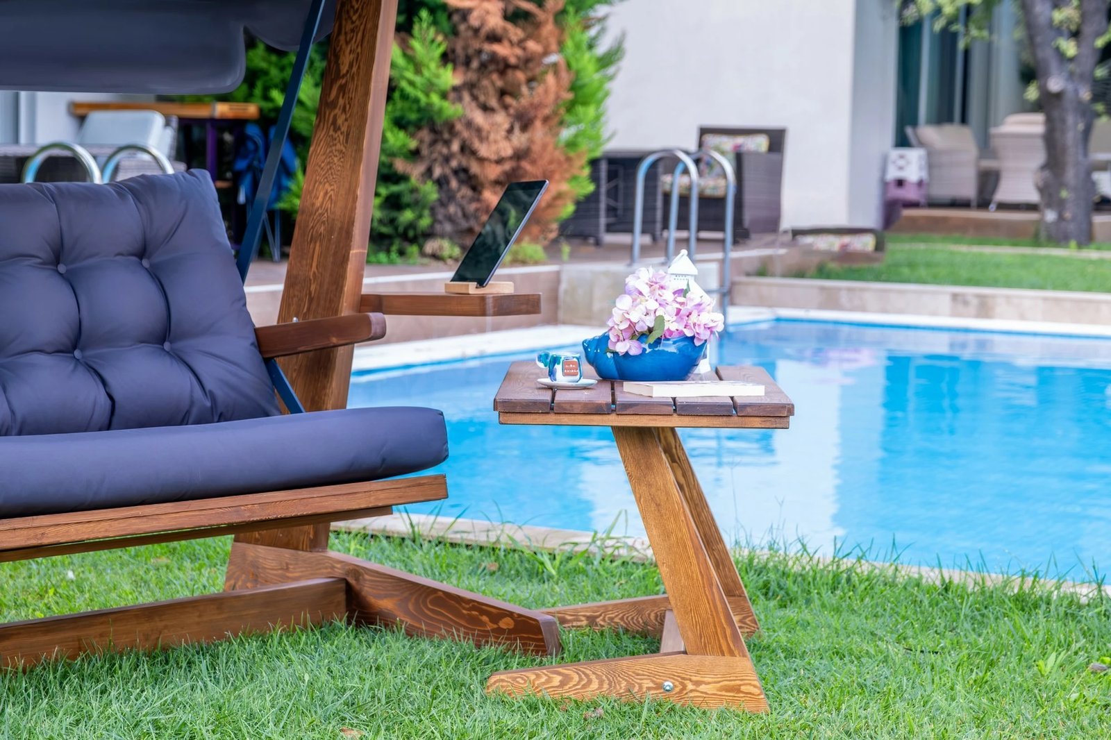 Karrige lëkundëse treshe për kopsht, ngjyrë antracit, Skye Decor, Viva 2400