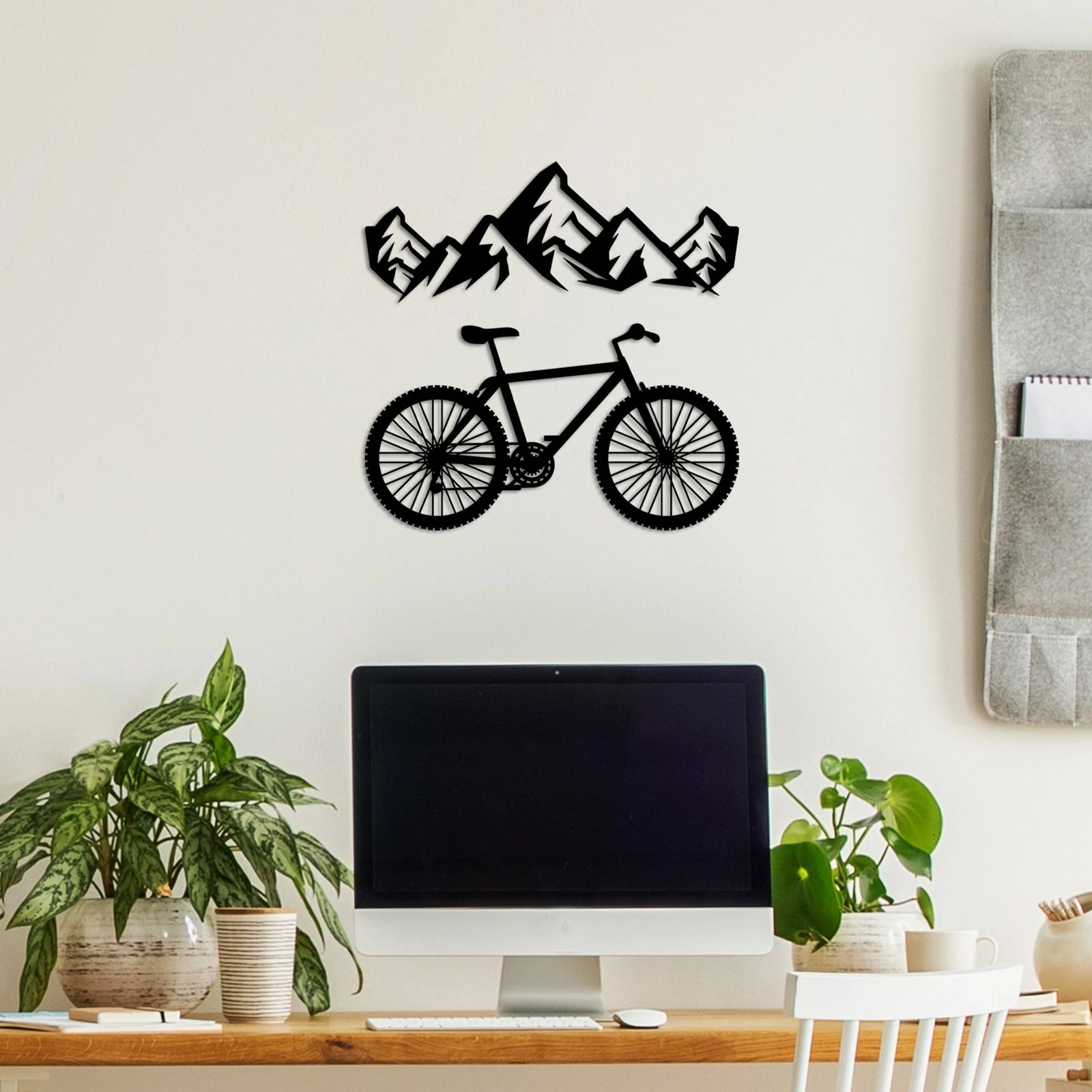 Aksesor dekorativ metalik për mur, male dhe biçikletë, Wallity, M