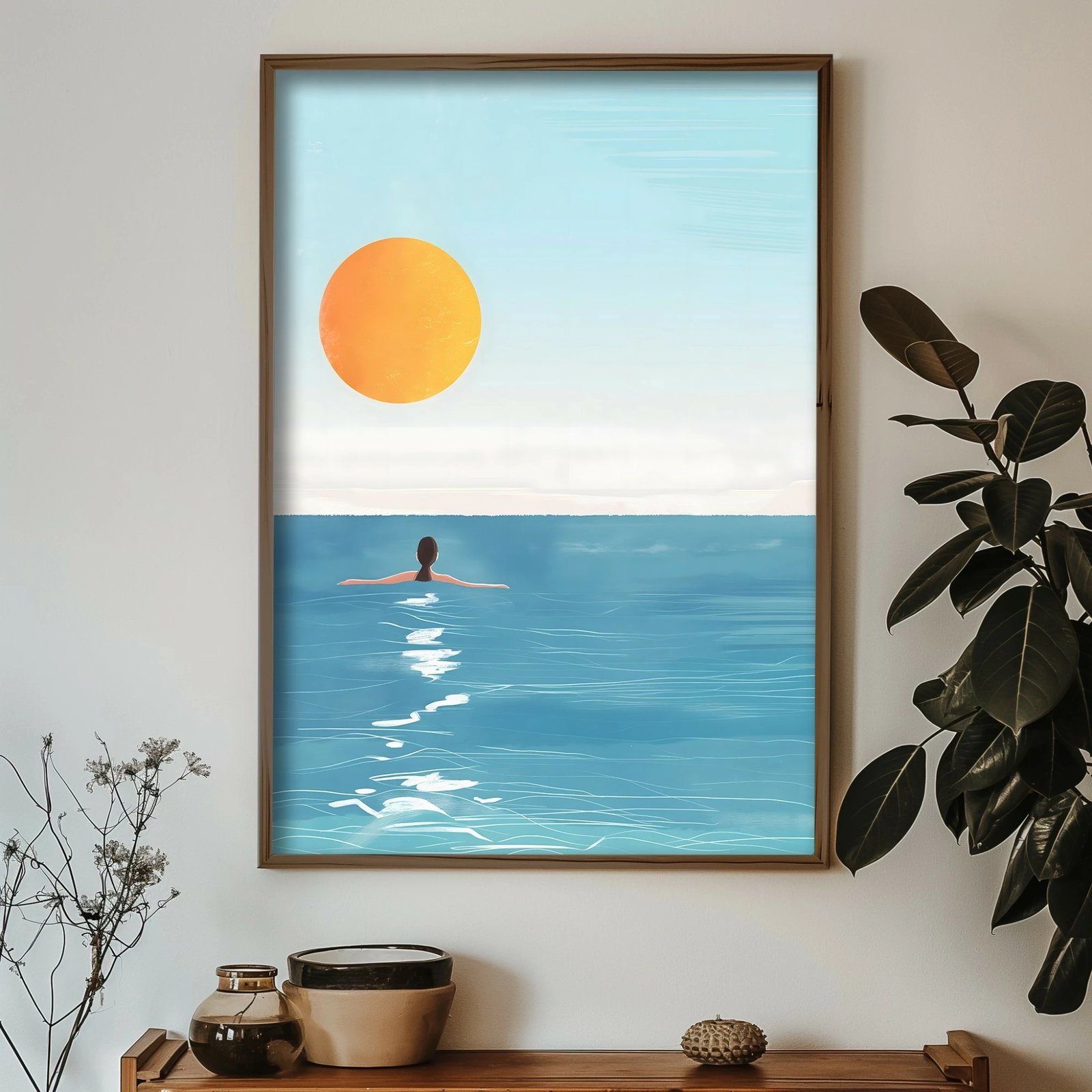 Pikturë dekorative me kornizë MDF, shumëngjyrëshe, Wallity GE103-L