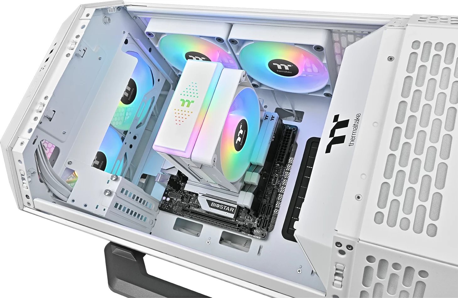 Kasë ftohëse ajri Thermaltake K ASTRIA 200 ARGB, 1x120mm, e bardhë, ARGB