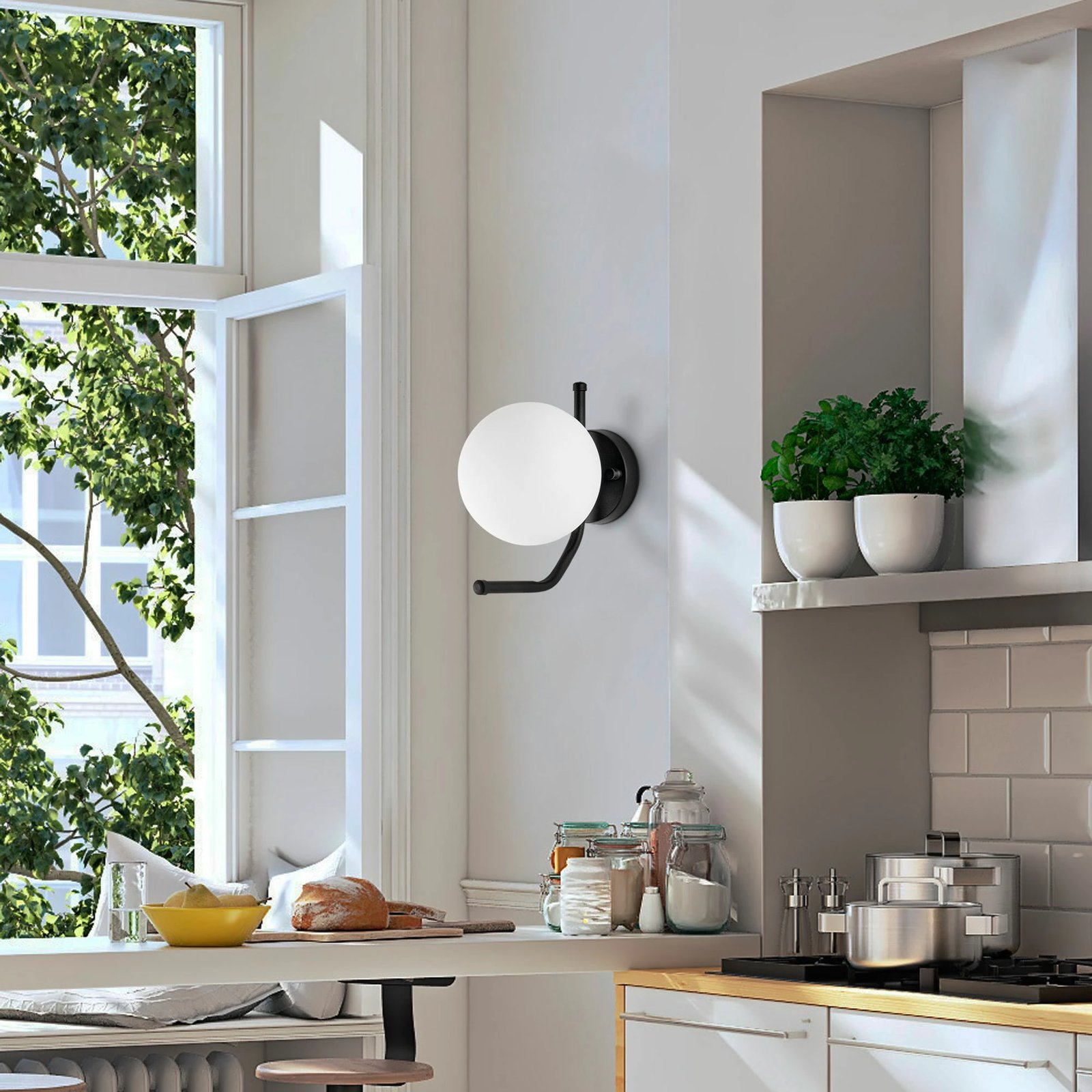 Llambë muri Opviq, Faruk - 13727, ngjyrë e zezë