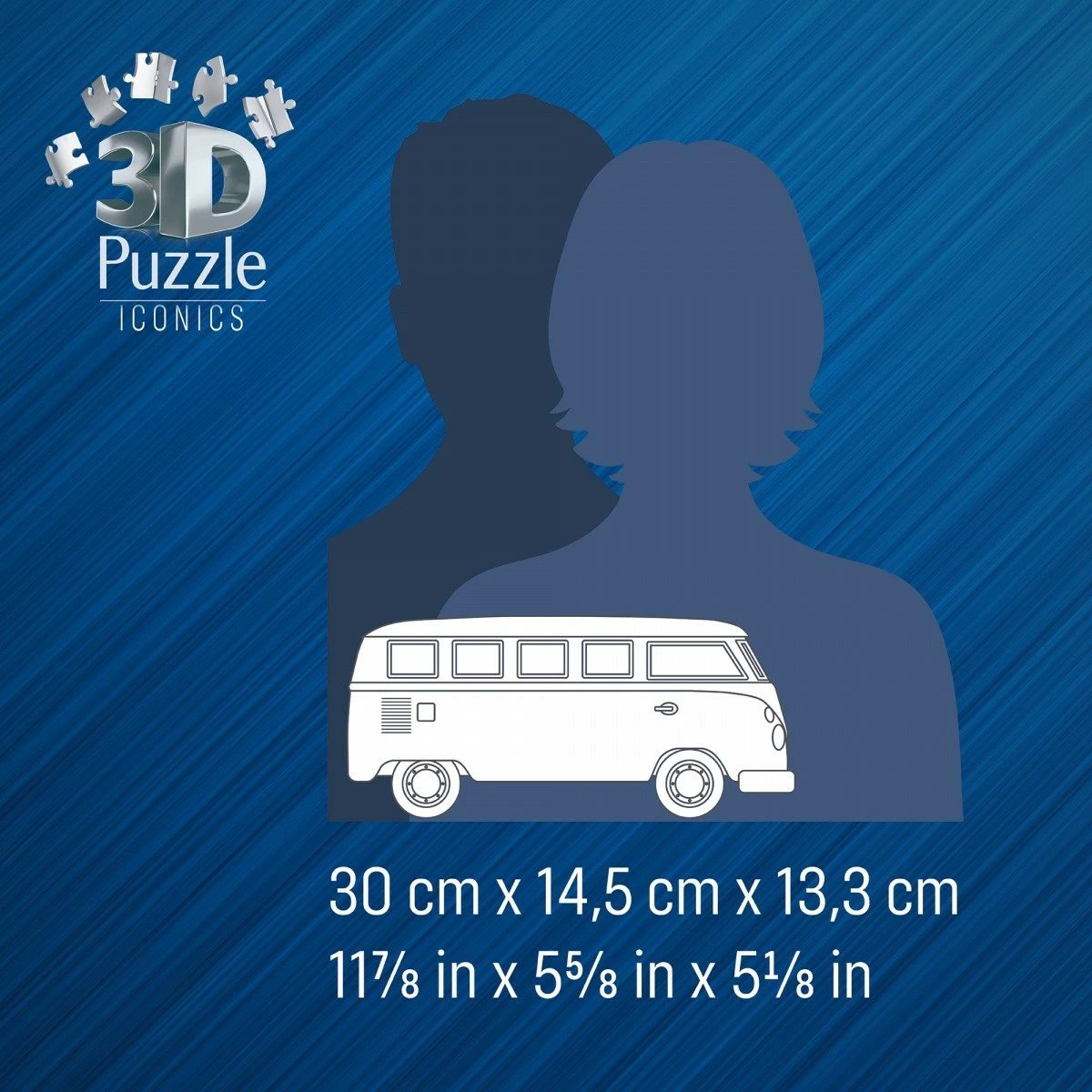 Puzzle 3D Ravensburger Volkswagen T1, 185 pjesë, plastikë, edicion i limitum