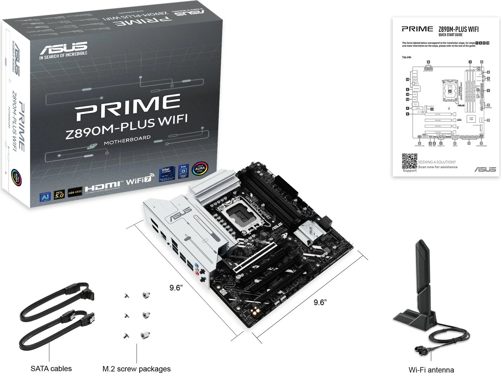 Pllakë amë ASUS PRIME Z890M-PLUS WIFI, Intel, LGA 1851, DDR5, 192 GB Pllakë amë ASUS PRIME Z890M-PLUS WIFI, Intel, LGA 1851, DDR5, 192 GB