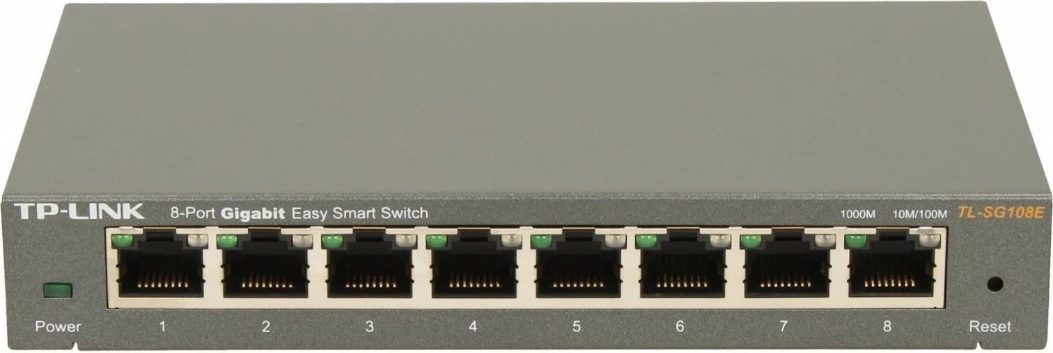 Switch TP-LINK TL-SG108E, 8 porta, Gigabit, Slim