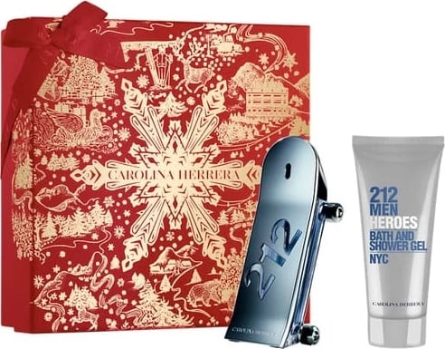 Eau de Toilette set për meshkuj Carolina Herrera 212 Heroes Forever Young, 90ml + shower gel 100ml