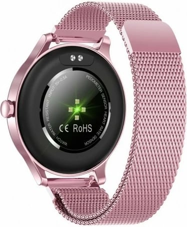 SmartWatch GARETT CLASSY PINK, STEEL (IP68 waterproof)