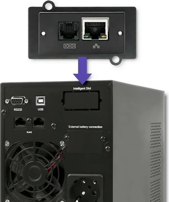 Kasë UPS Qoltec 53042, 1KVA 800W, valë e pastër sinus, LCD, USB, e zezë Kasë UPS Qoltec 53042, 1KVA 800W, valë e pastër sinus, LCD, USB, e zezë