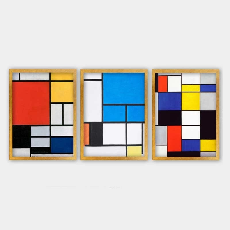 Pikturë dekorative me kornizë (3 copë), Wallity, 3AC_UN3219929_3545