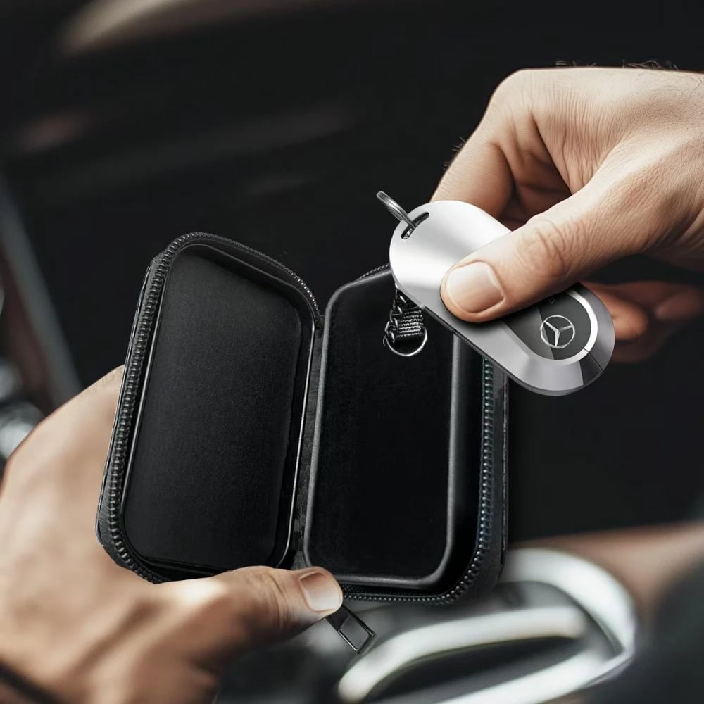 Mbështjellës Tech-Protect KLR300 RFID për çelësa veture, i zi