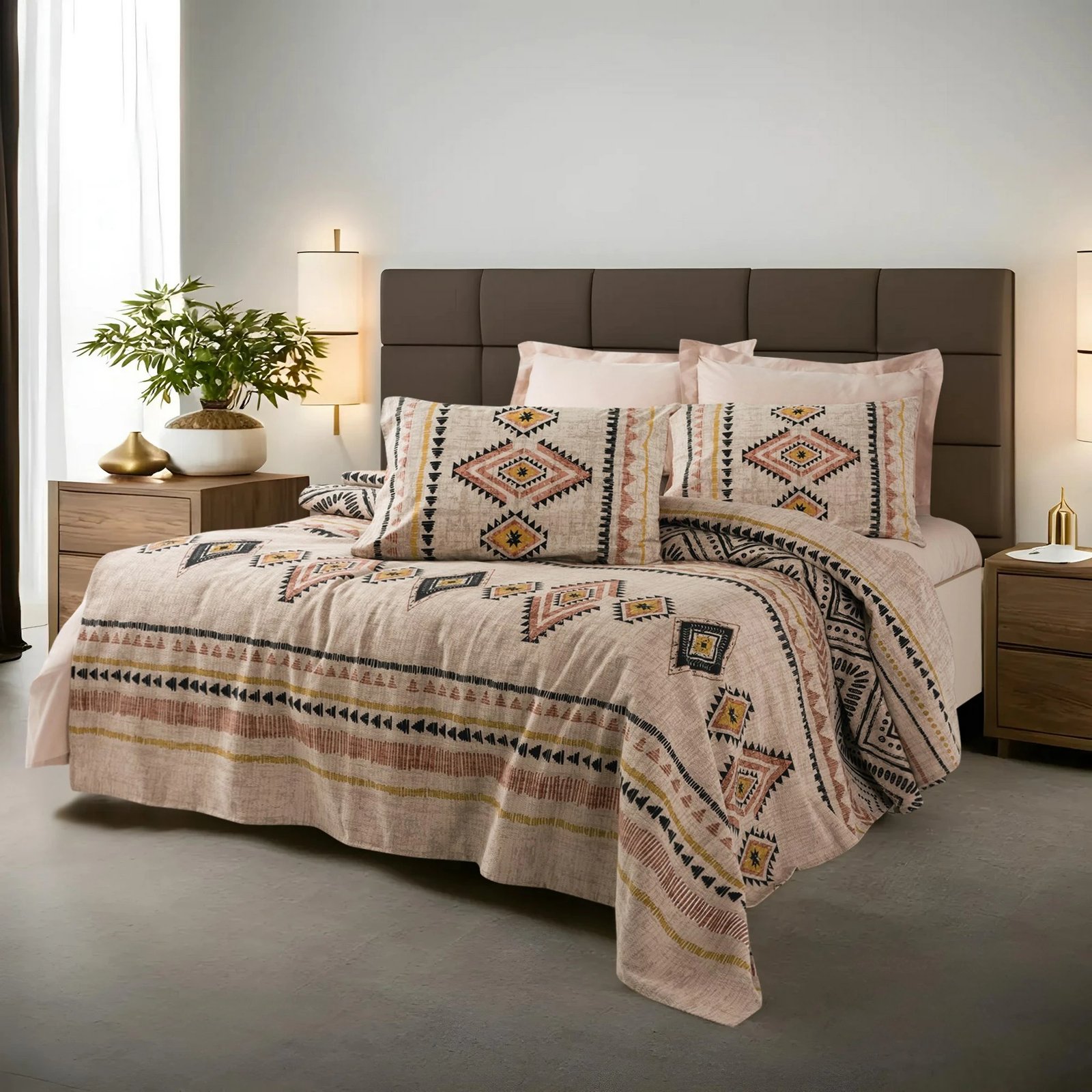 Batanije Single Pique, ngjyrë e kuqe qeramike, L'essentiel, 155x220cm