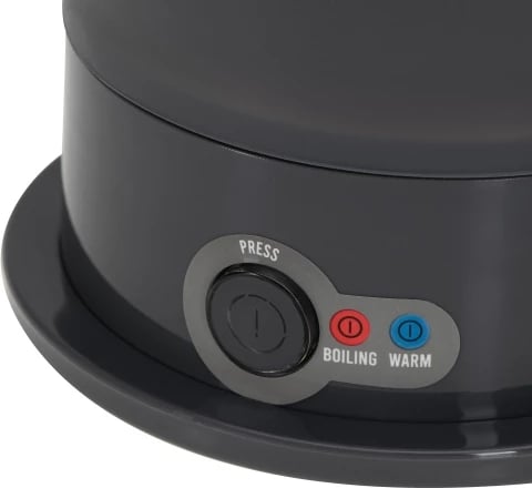 Çajnik elektrik udhëtimi, Adler, AD 1377, 0.6 L, 600 W, trup silikon i palosshëm, funksion mbajtje ngrohtë, kabllo e shkëputshme, gri