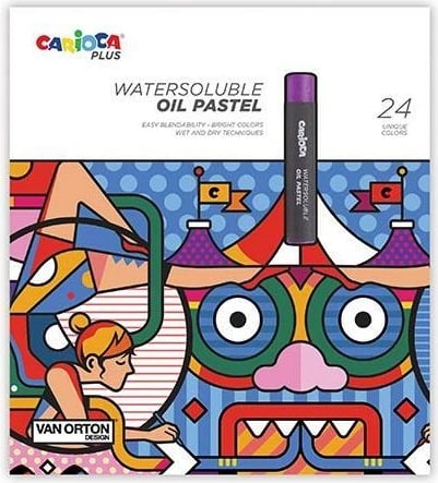 Markerë vajorë Carioca Plus 24 Ngjyra Markerë vajorë Carioca Plus 24 Ngjyra