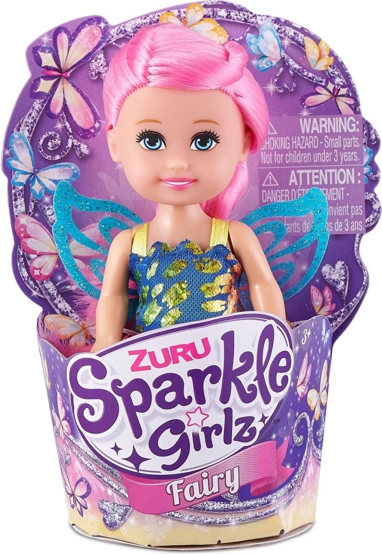 Set kukullash Sparkle Girlz Fairy Cupcake, ZURU, 11 cm, 48 copë
