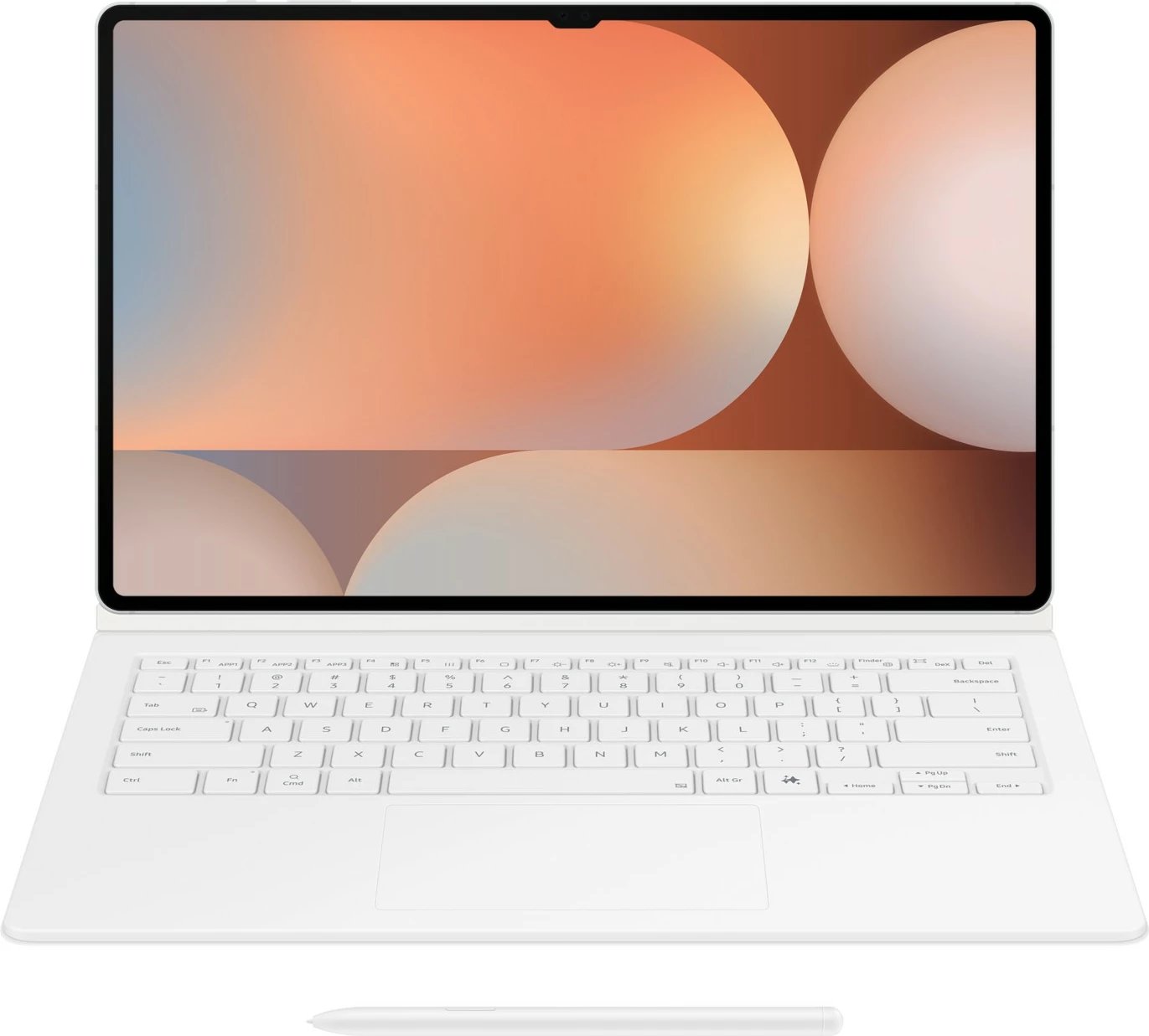 Mbështjellës tastierë Samsung EF-DX925, QWERTZ, Gjermanisht, Galaxy Tab S10 Ultra, Galaxy Tab S9 Ultra, Bardhë