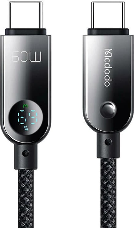 Kabllo USB-C në USB-C Mcdodo CA-4780, 1.2m, 60W, e zezë