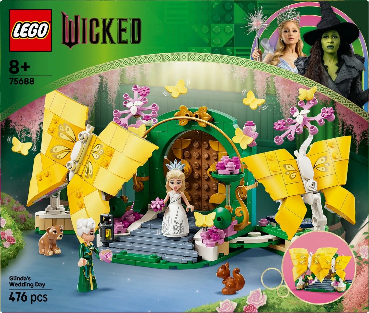 Set ndërtimi, LEGO Wicked, 75688 Glinda's Wedding Day, 476 pjesë, 8+