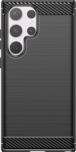 Mbështjellës Hurtel Carbon Case për Samsung Galaxy S24 Ultra, TPU, i zi