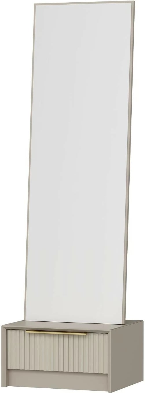 Tavolinë grimi Skye Decor, ngjyrë guri, Luxe