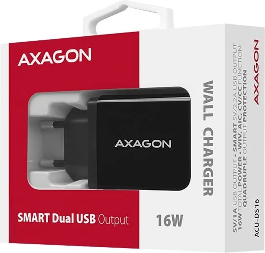 Karikues muri AXAGON ACU-DS16, 16W, 2x USB-A, i zi