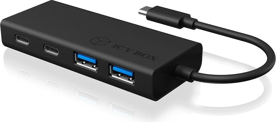 USB hub ICY BOX IB-HUB1426-CPD, 4 porta, USB 3.2 Gen 1, 60W, zi