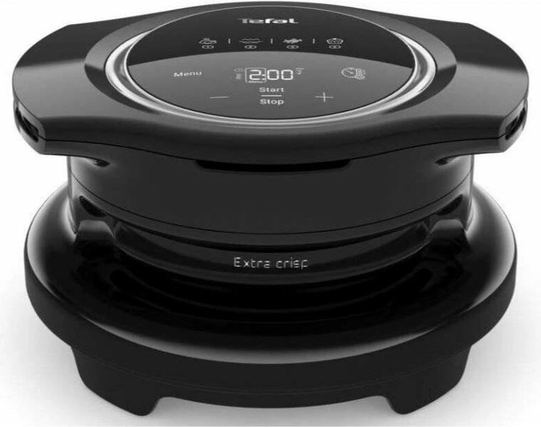 Kapak Extra Crisp për Cook4me, Tefal, EY150830, 4 funksione automatike, temperaturë 70-200°C, ekran digjital, i zi