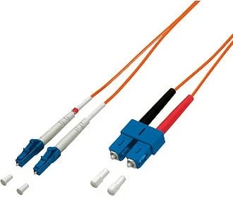 Kabëll optik Equip LWL Patch Cord LC/SC 62,5/125µ 2,0m, portokalli