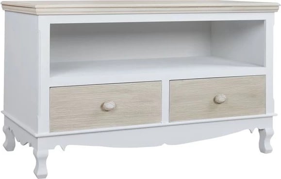 Mbajtës TV Melody FH7003.02 Bardhë/Gri patina 100Χ42Χ61