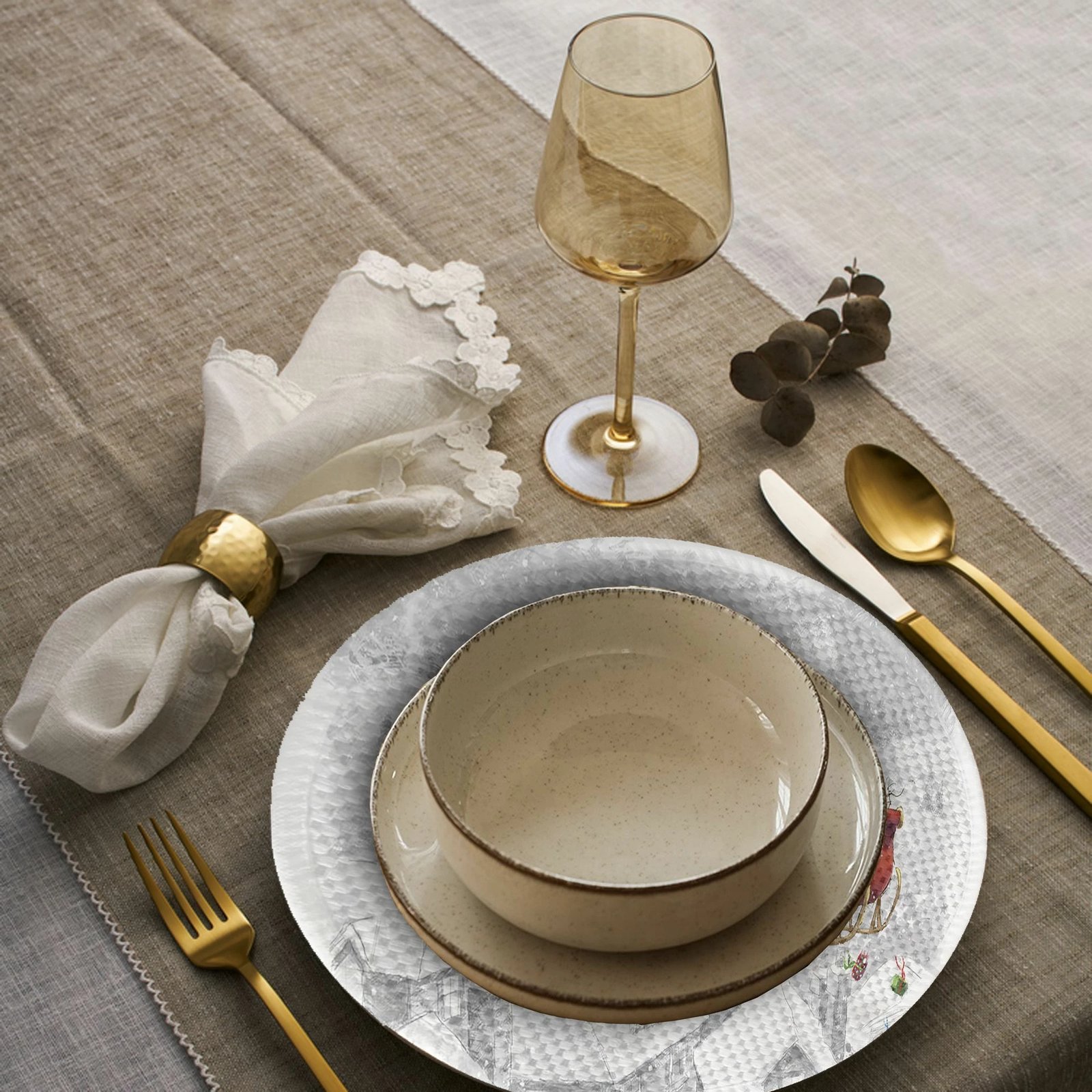 Set nënshtruesish tavoline Hermia Concept, shumëngjyrësh, 3532Supla (4 copë)