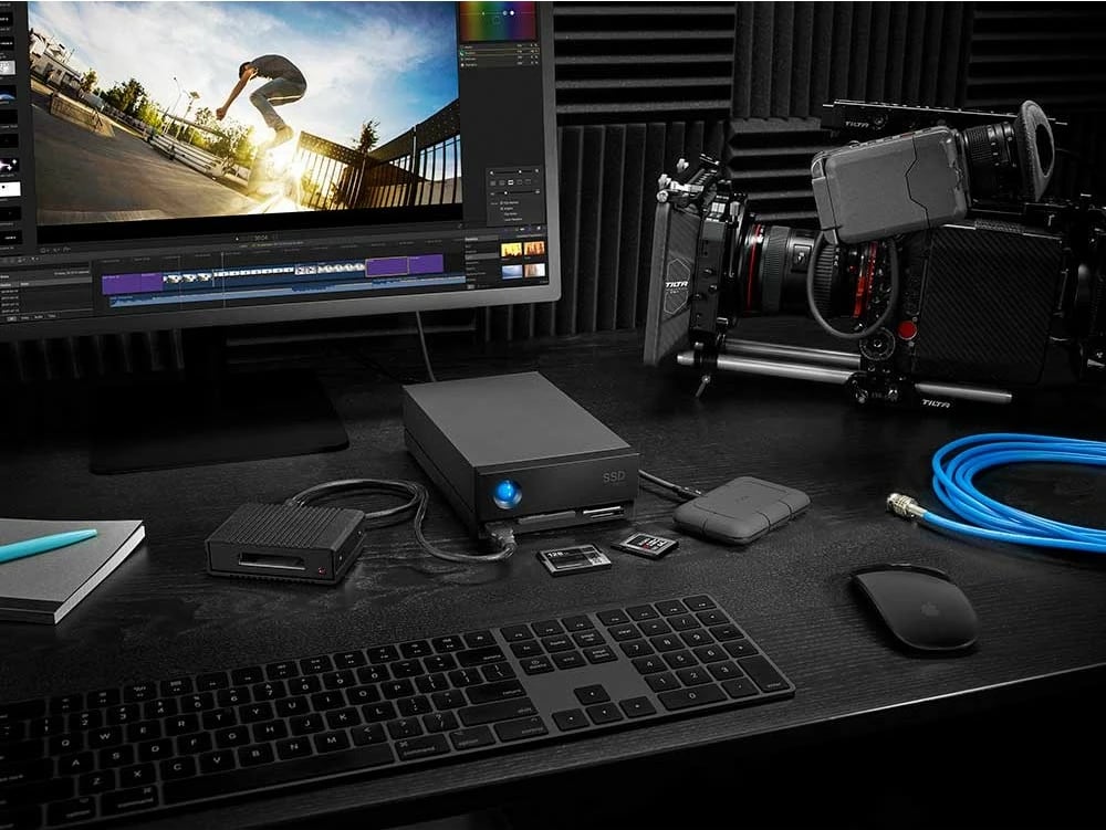 SSD LaCie 1big Dock Pro, 4 TB, USB Type-A, 3.2 Gen 1, 2800 MB/s, Ngjyrë e zezë