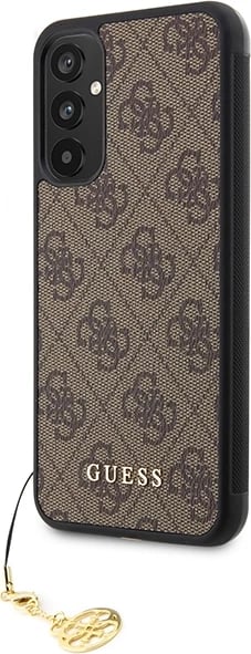 Mbështjellës Guess 4G Charms për Samsung Galaxy A34 5G, kafe Mbështjellës Guess 4G Charms për Samsung Galaxy A34 5G, kafe