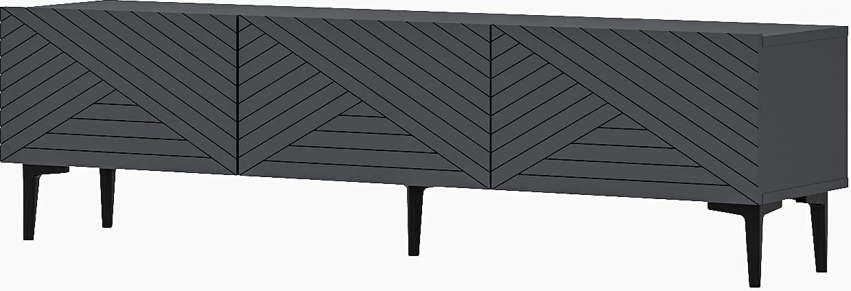 Komodë TV Skye Decor, ngjyrë antracit, Felix