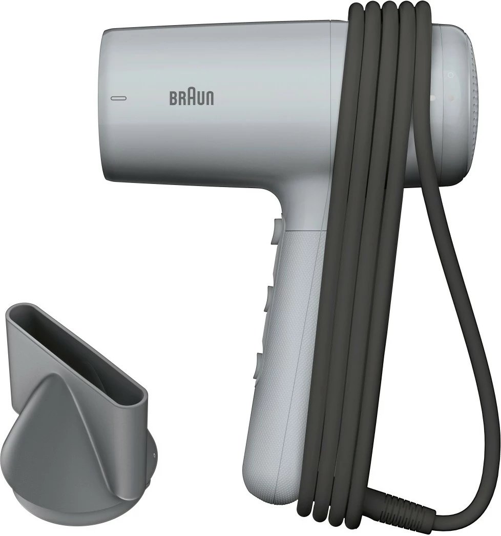 Tharëse flokësh, Braun, HD211E, 2100W, 3 nivele nxehtësie, kabllo 1.95 m, me koncentrator, e bardhë