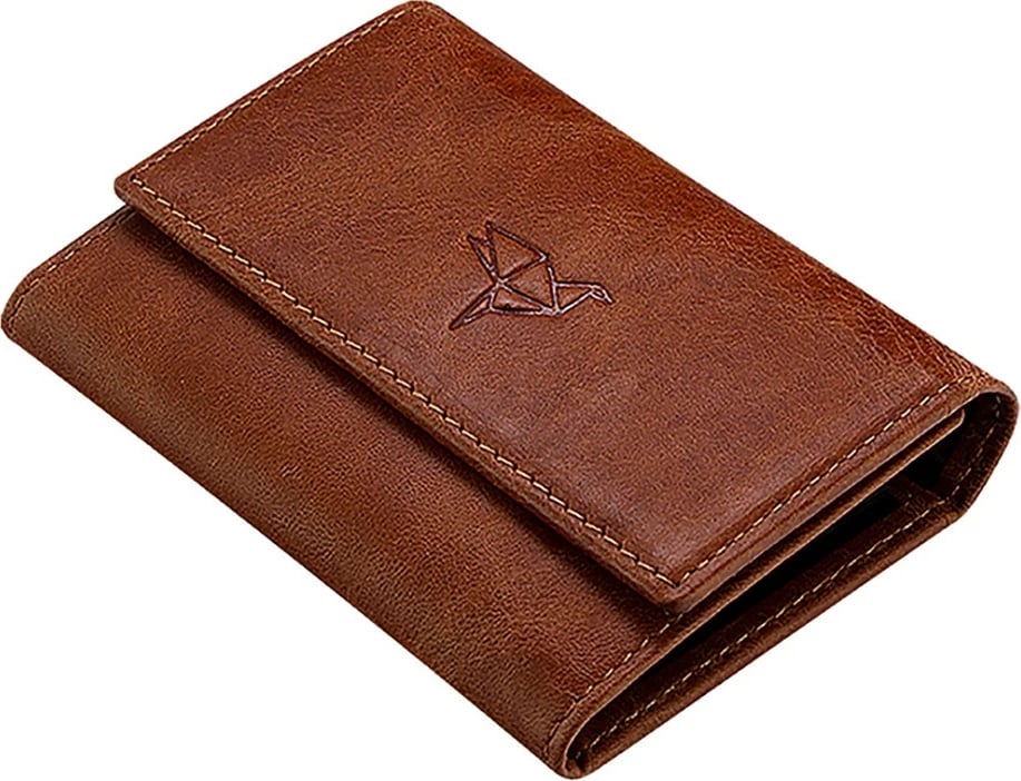 Portofol unisex Zoozie Bags, ngjyrë tan, Cuba