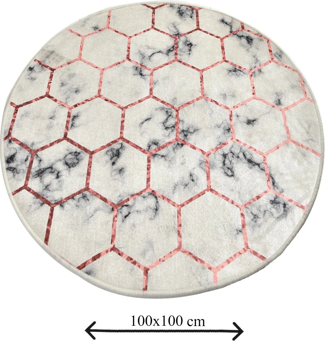 Tapet banjoje Mijölnir, dizajn hujnikomb, shumëngjyrësh, 100cm