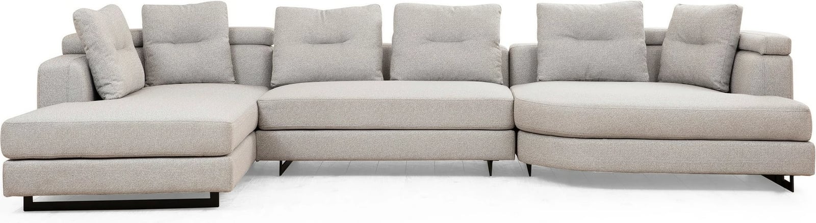 Këndare Padova, këndore-2-majtë, ngjyrë gri e çelët