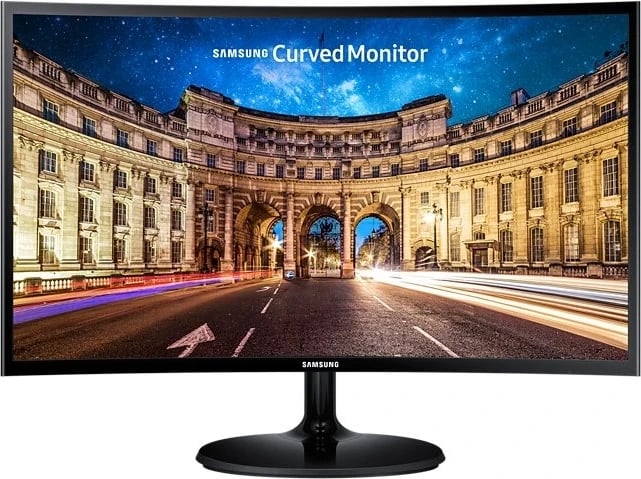 Monitor Samsung LS24C360EAUXEN, 23.5", VA Curved, Full HD, e zezë