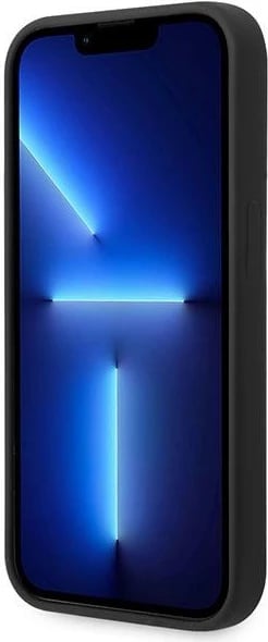 Mbështjellës Guess GUHMP14LSBPLK për iPhone 14 Pro 6.1", silikon, MagSafe, zi