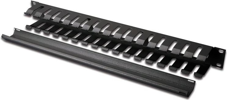 Panel menaxhimi kabllosh EQUIP 19" rack, 1U, metalik, zi