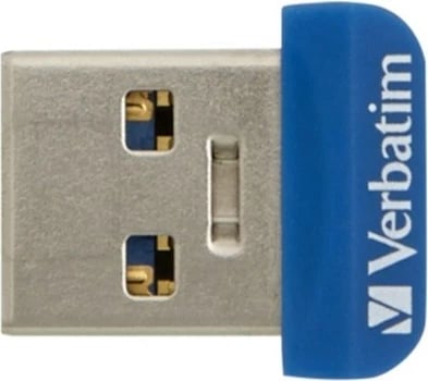 Pendrive Verbatim NANO Store 'n' Stay, 64GB, USB 3.0, Blu