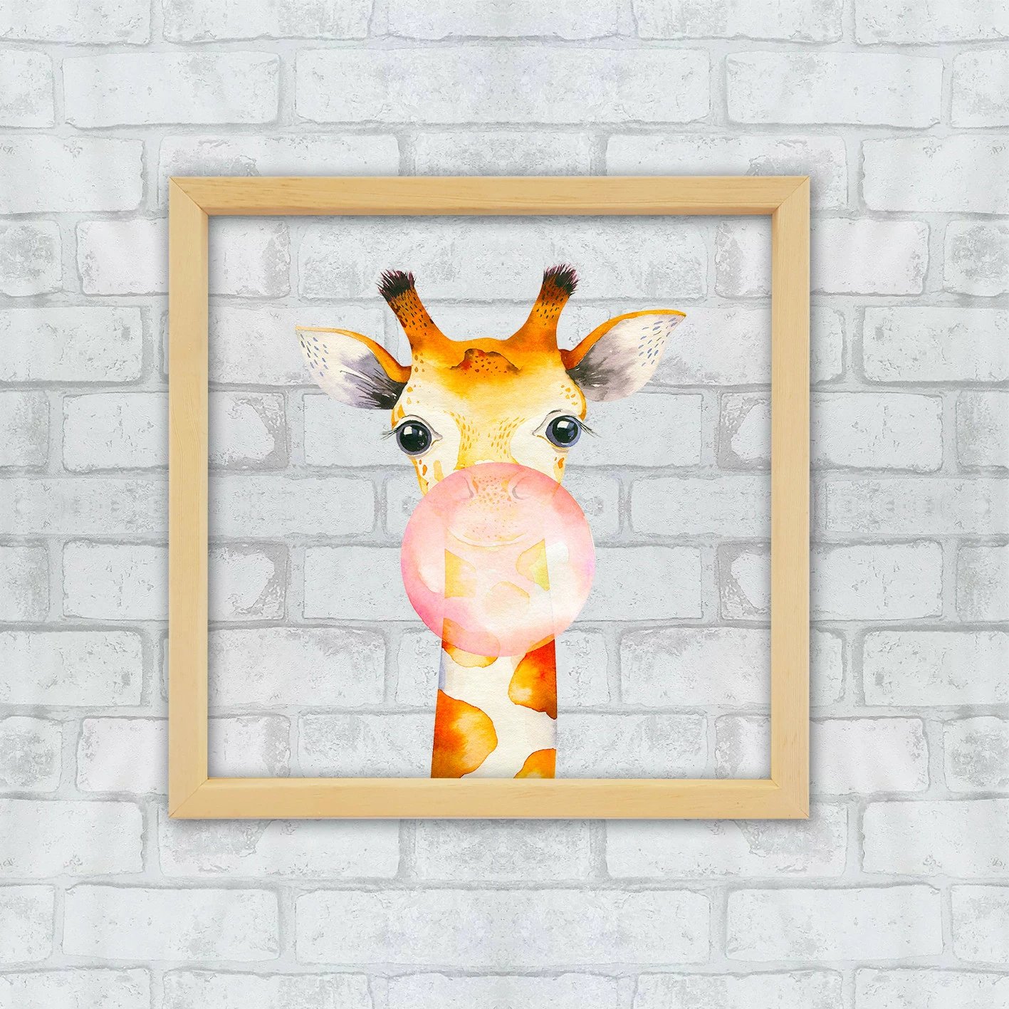 Pikturë dekorative me kornizë, shumëngjyrëshe, CAM13855653232, 32x32cm