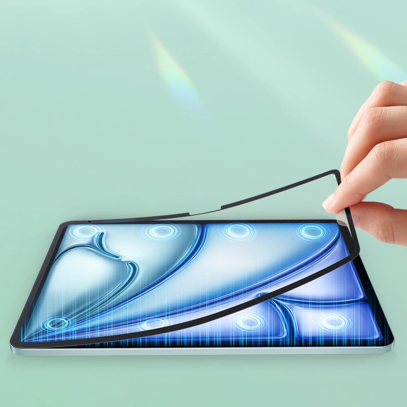 Mbrojtës ekrani paperlike Dux Ducis Naad për iPad Air 11" (2024/2025), kornizë e zezë