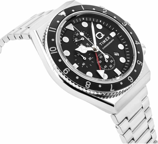 Orë dore për meshkuj Timex, e zezë