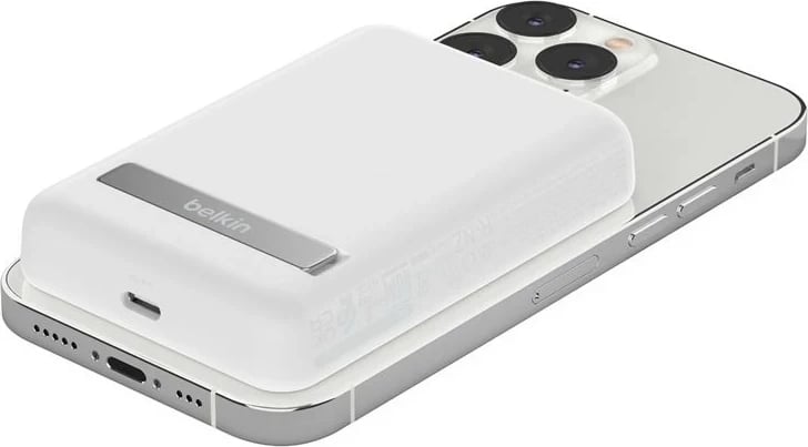 Power bank Belkin BoostCharge 5000 mAh, Wireless, Bardhë