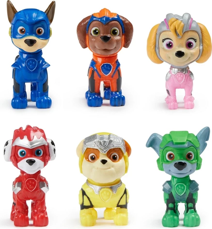 Figurina PAW Patrol: The Mighty Movie, set dhuratë, shumëngjyrëshe